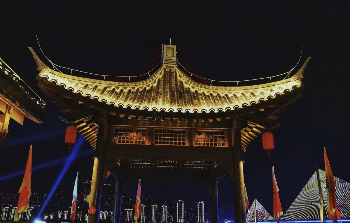 三国印巷夜景重庆云阳网红打卡景点