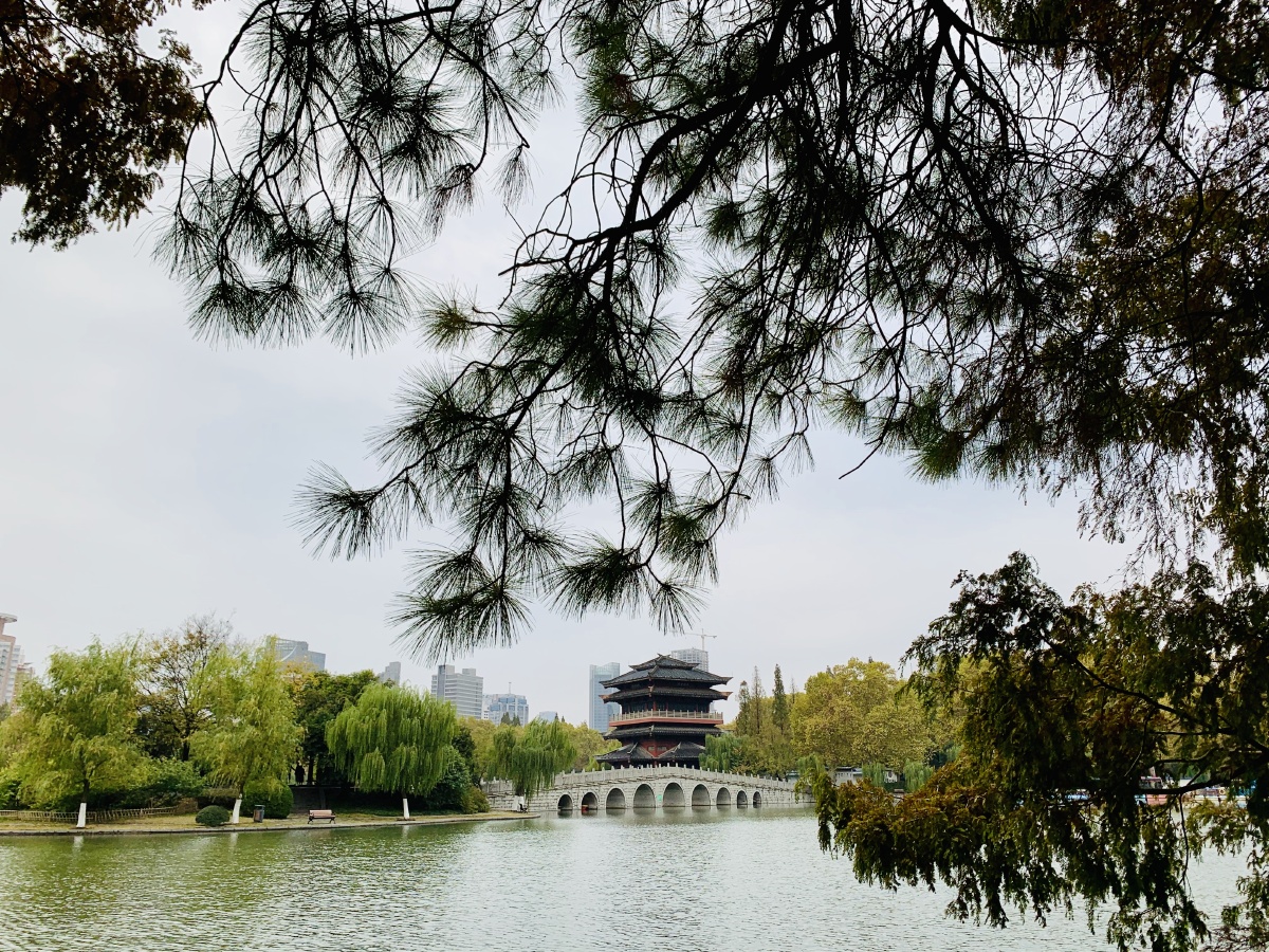 徽风皖韵在庐州合肥古逍遥津远景