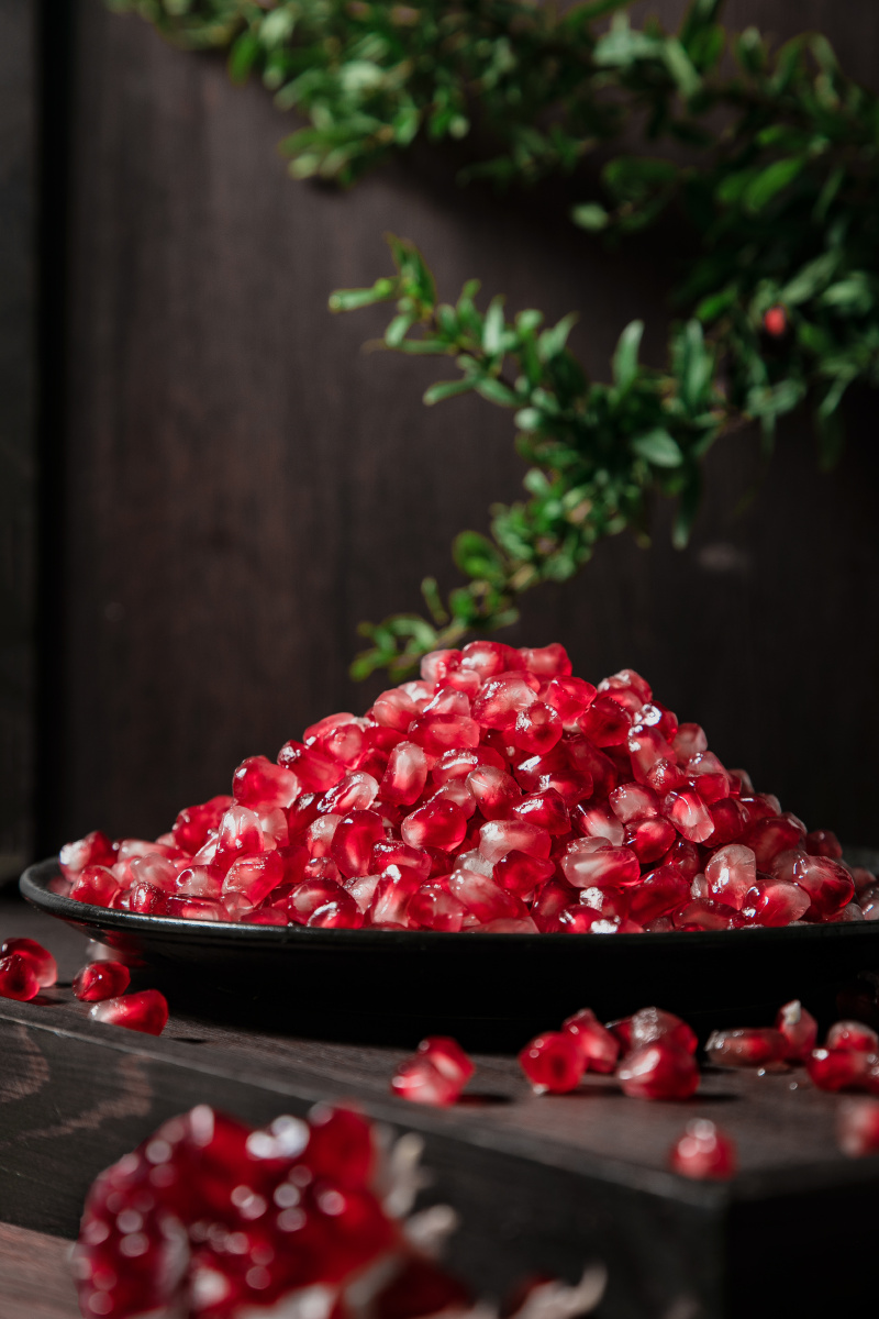 晶莹剔透红石榴