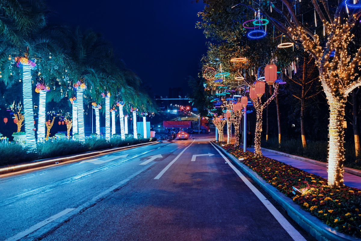 重庆荣昌夜景,小县城也很美. - 咔咔拍小白 - 图虫