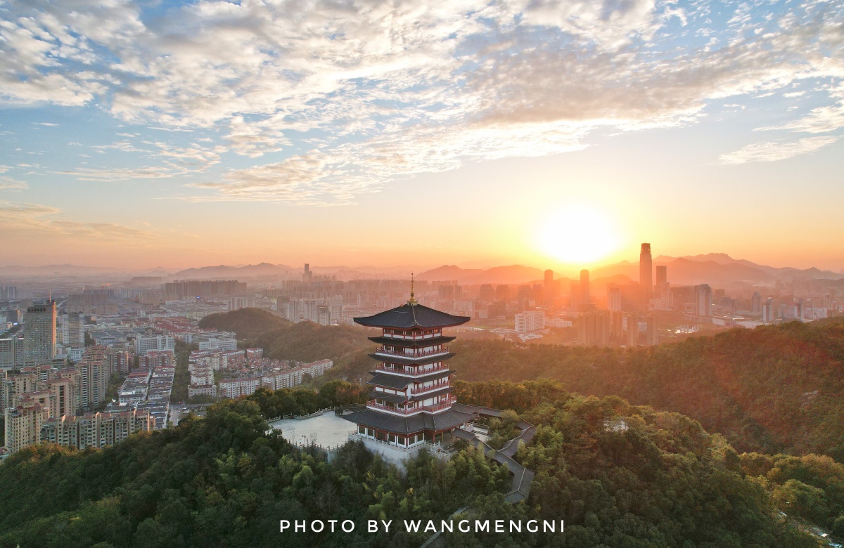 椒江白云阁360度怼着拍