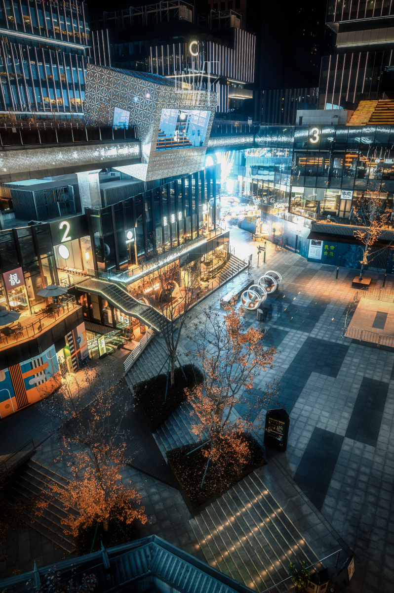 西安创意谷夜景