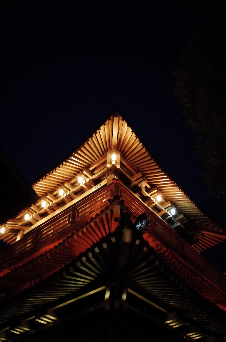 香积寺夜景.市区住宅区边上的寺庙,闹中取静. - 尚尚_ - 图虫