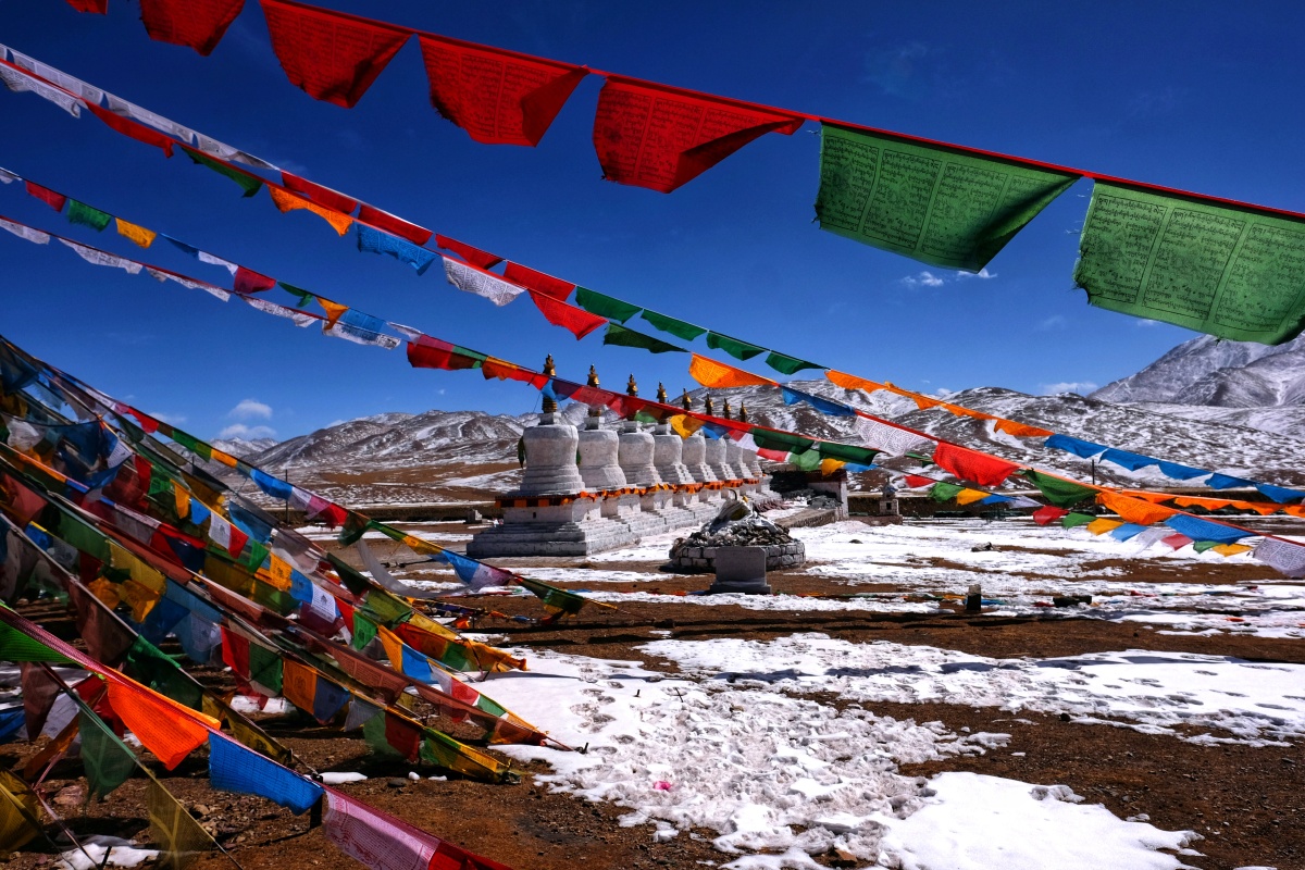 西藏当雄藏北八塔