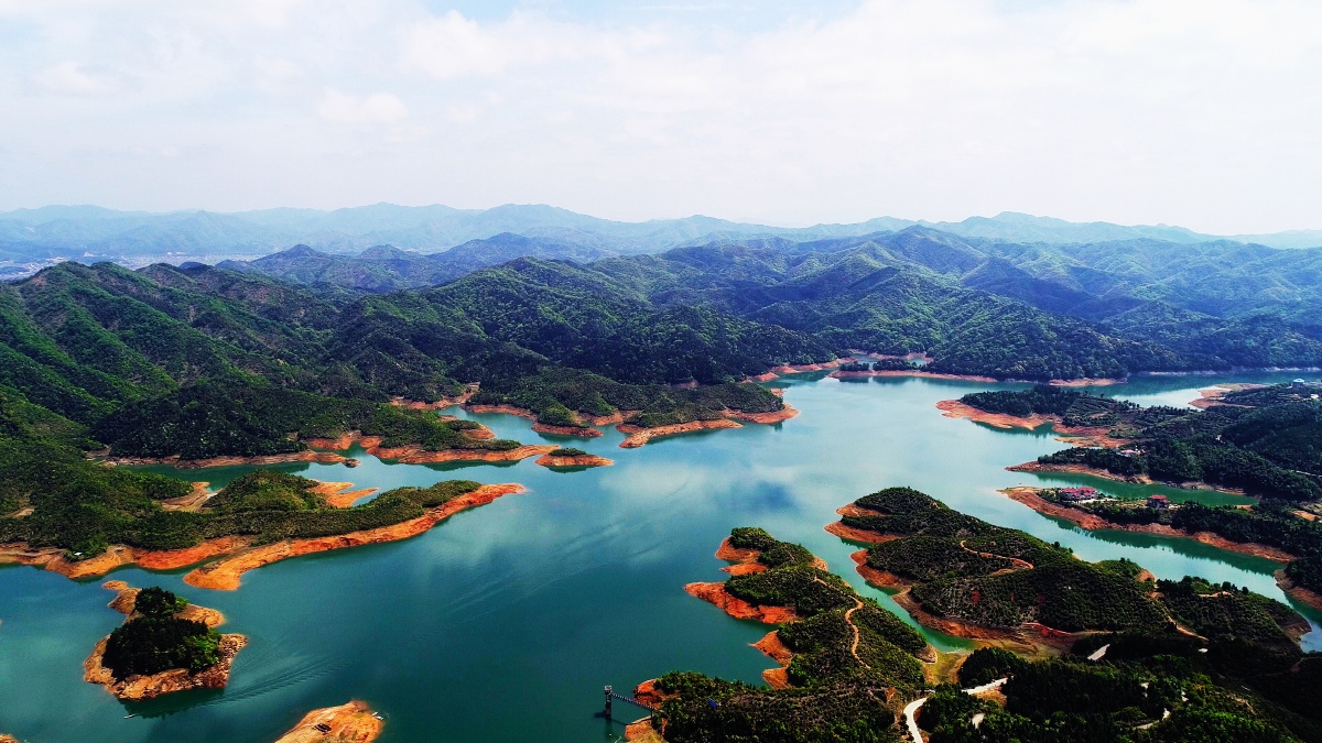 八景兰家洞水库航拍