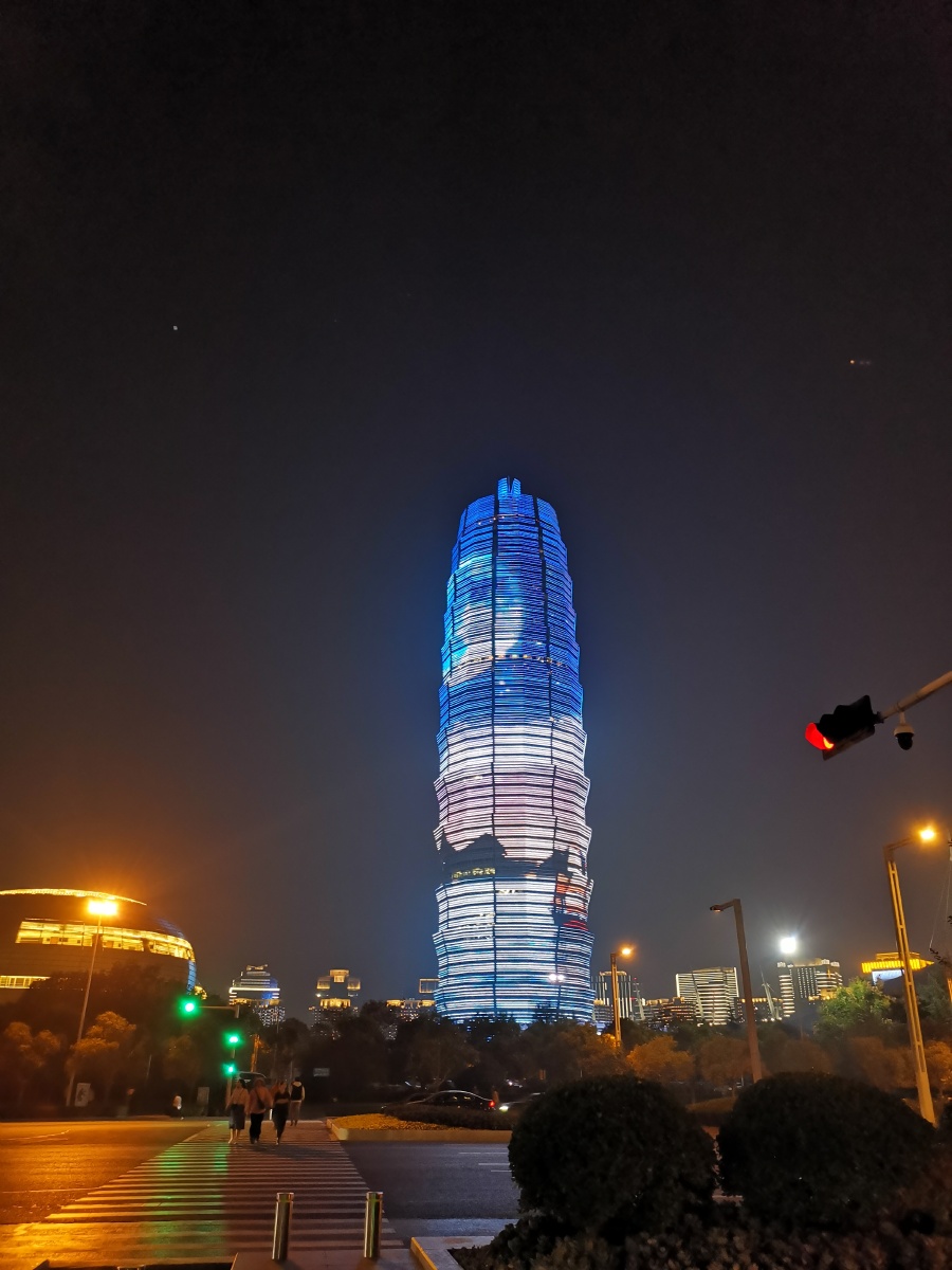 郑州的夜华为手机夜景模式
