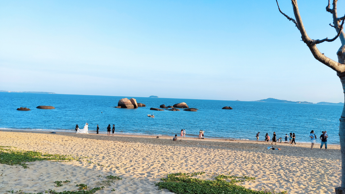 厦门珍珠湾海岸线