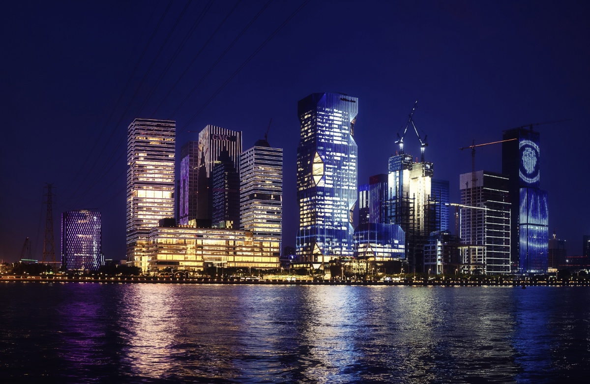 璀璨迷人的琶洲夜色