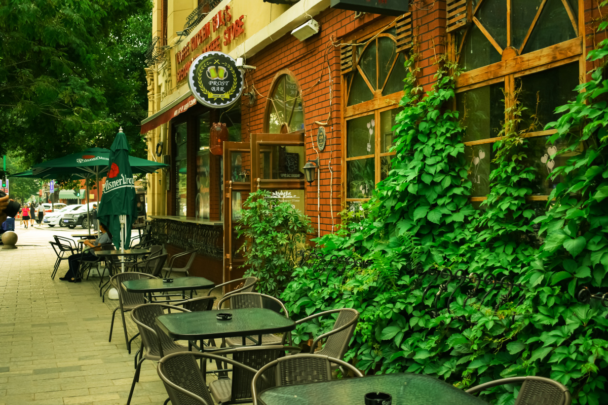 在街角的咖啡店