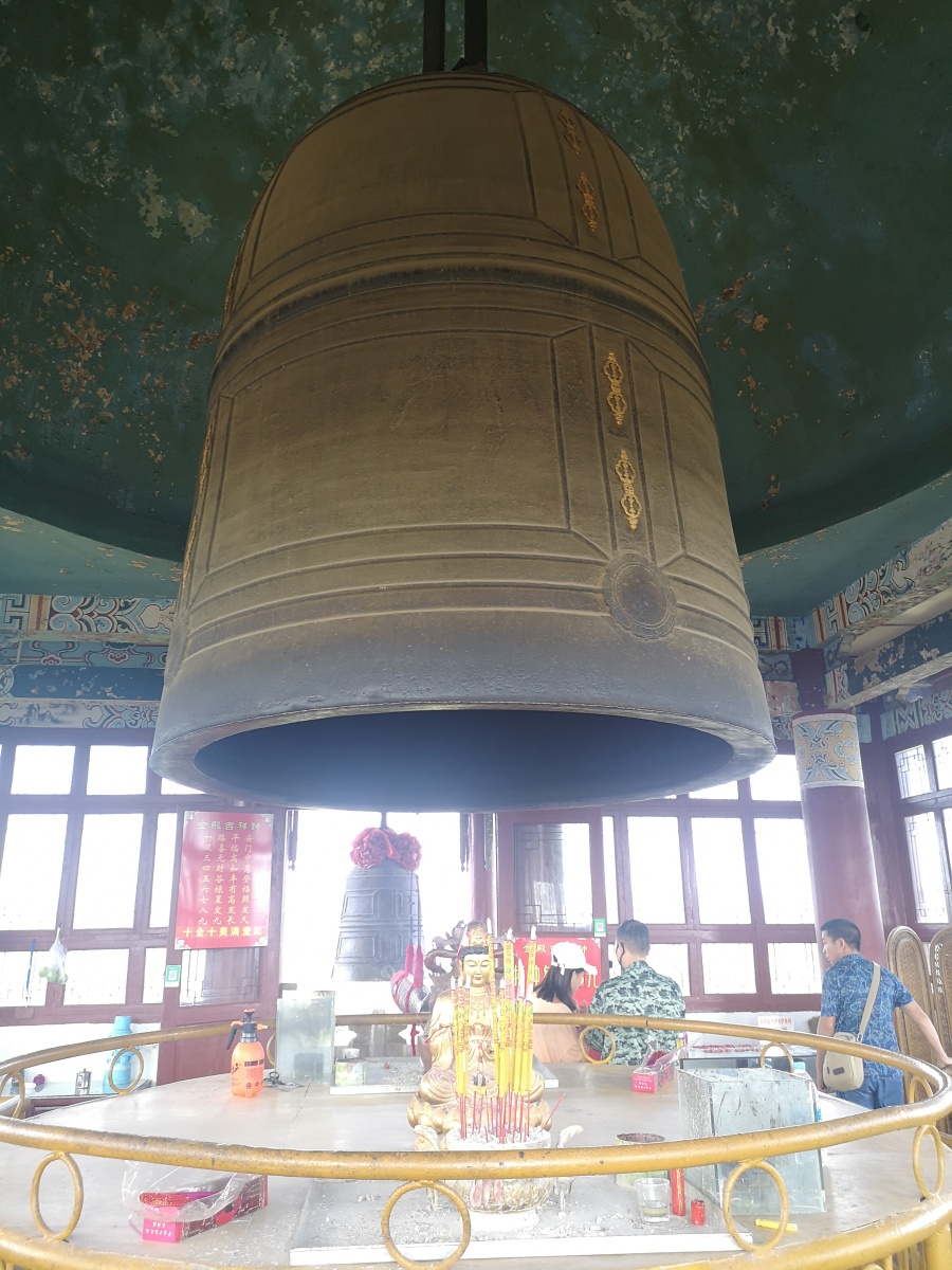 昆明金殿的文物第一图钟楼上的古代大钟