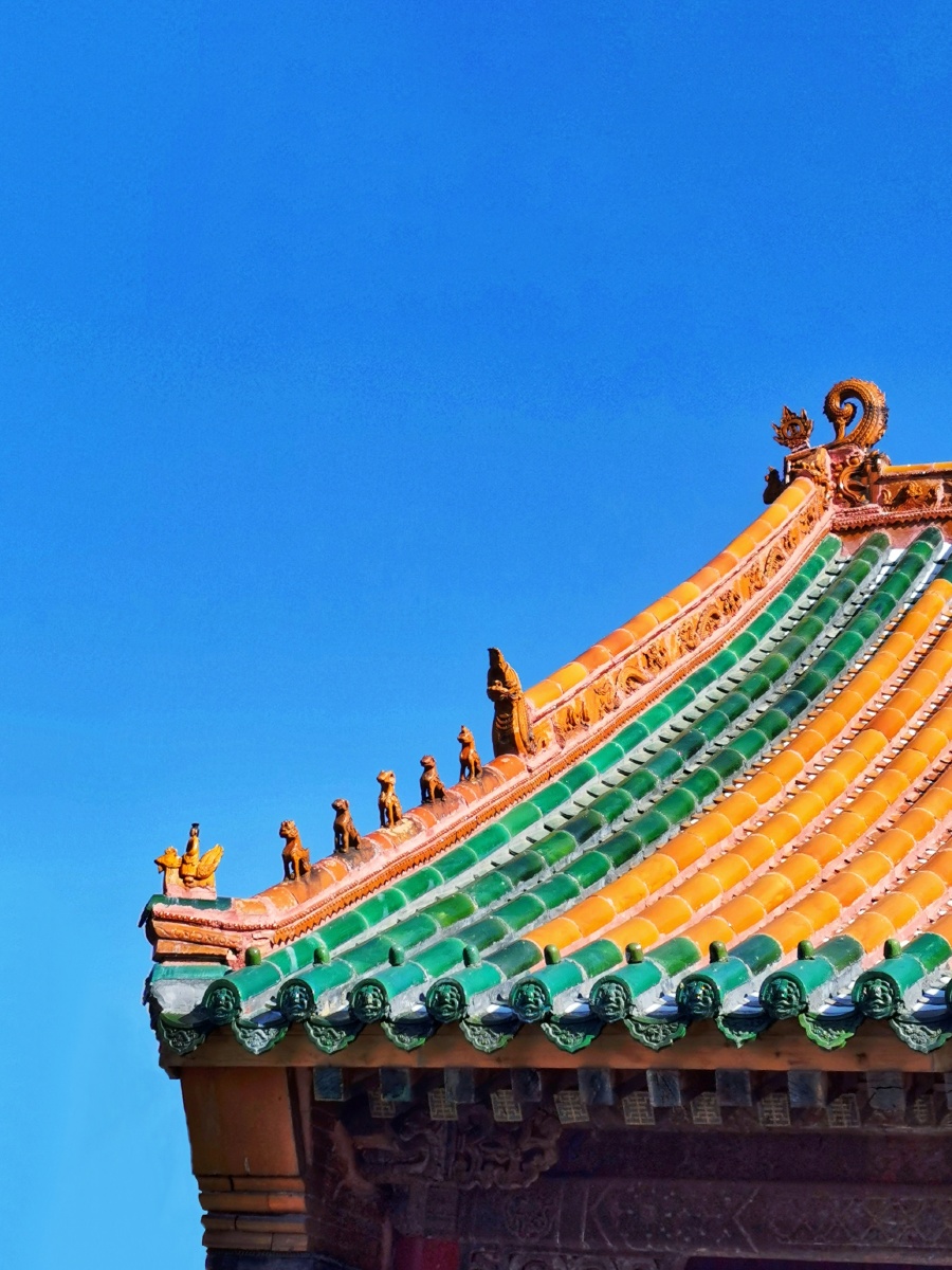 沈阳故宫屋脊瑞兽