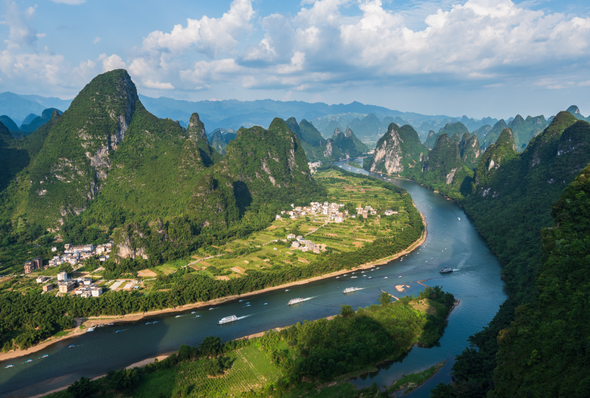 壮美漓江 山水画卷,拍摄于桂林兴坪 - 三十三度三 - 图虫