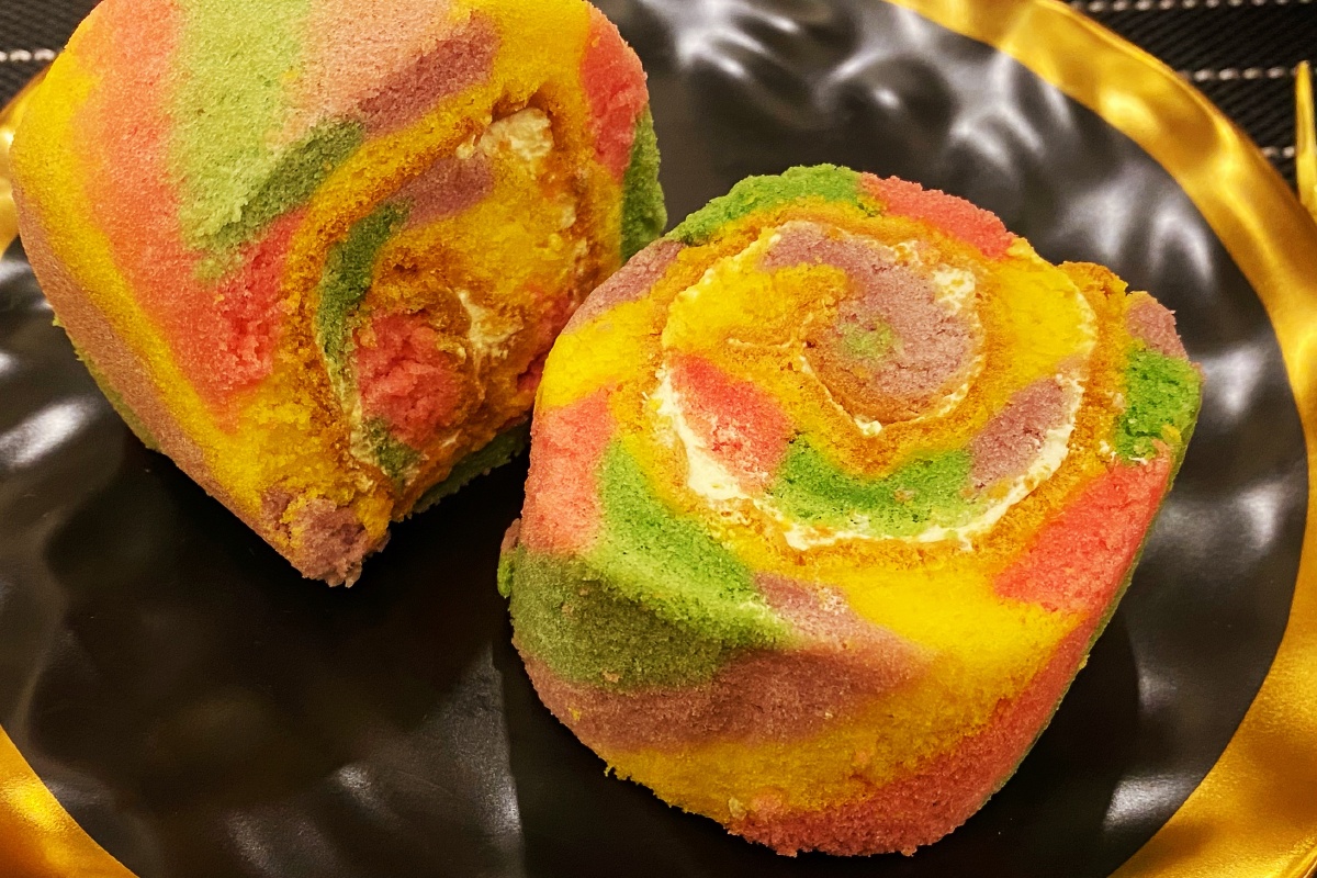 稻香村今年开挂啦出了好多新品鼓掌多彩果蔬蛋糕卷是彩虹耶haha颜值