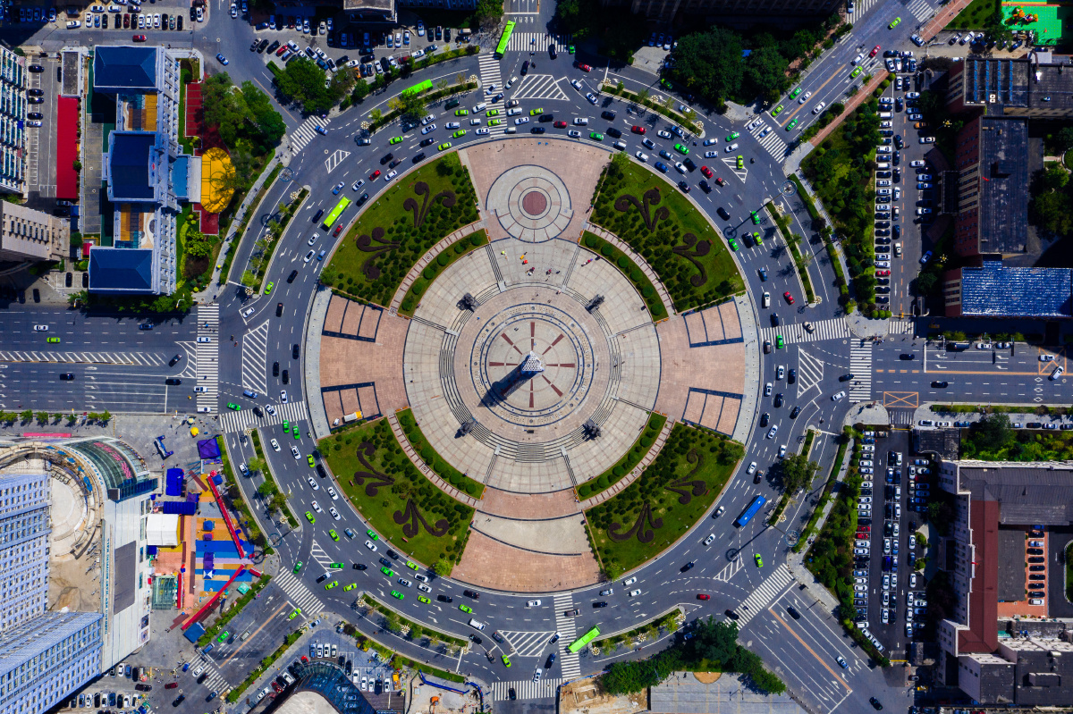 用不一样的角度去看世界400米俯视鞍山胜利广场