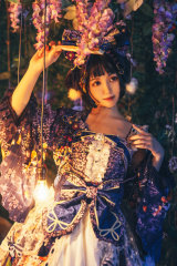 【lolita私影】紫藤花下的少女