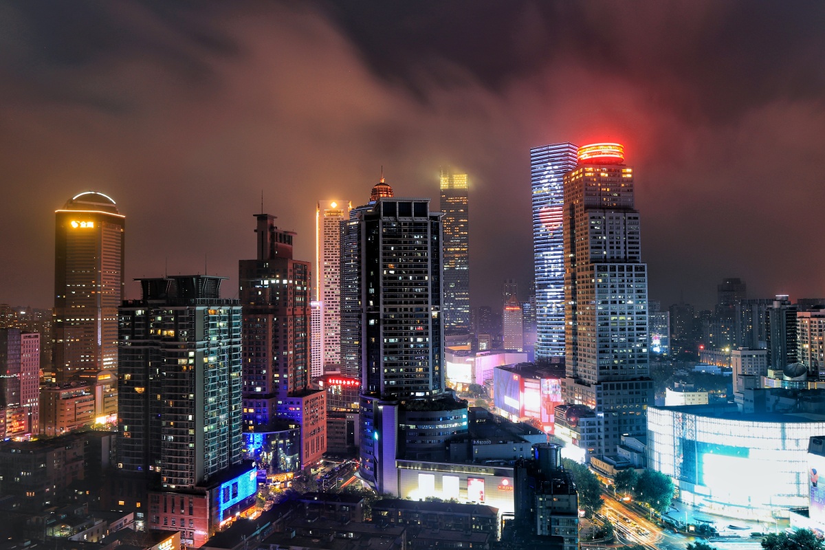 中华第一商圈南京市中心新街口商圈