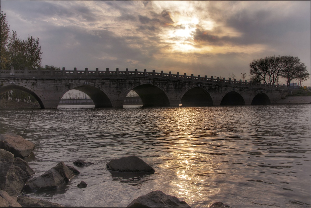 南京七桥瓮湿地公园的斑斓秋色