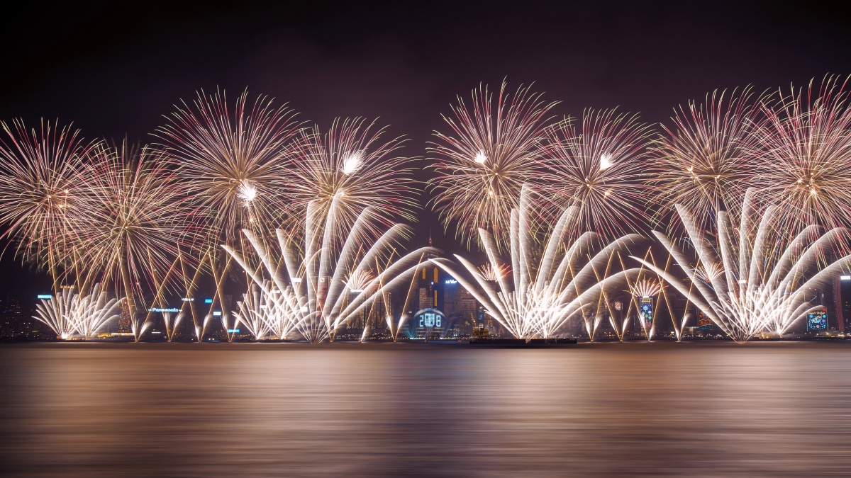 维港跨年烟花