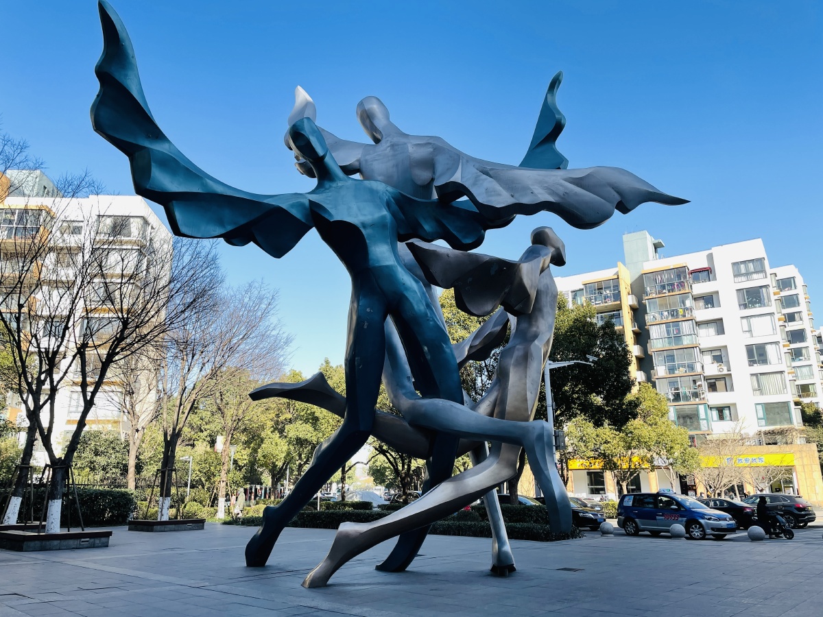 万科住宅小区的雕塑