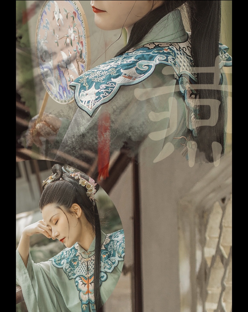 客美人画卷残留一丝青丝叹余美妆造摄影后期原po出镜客妹是温婉端庄