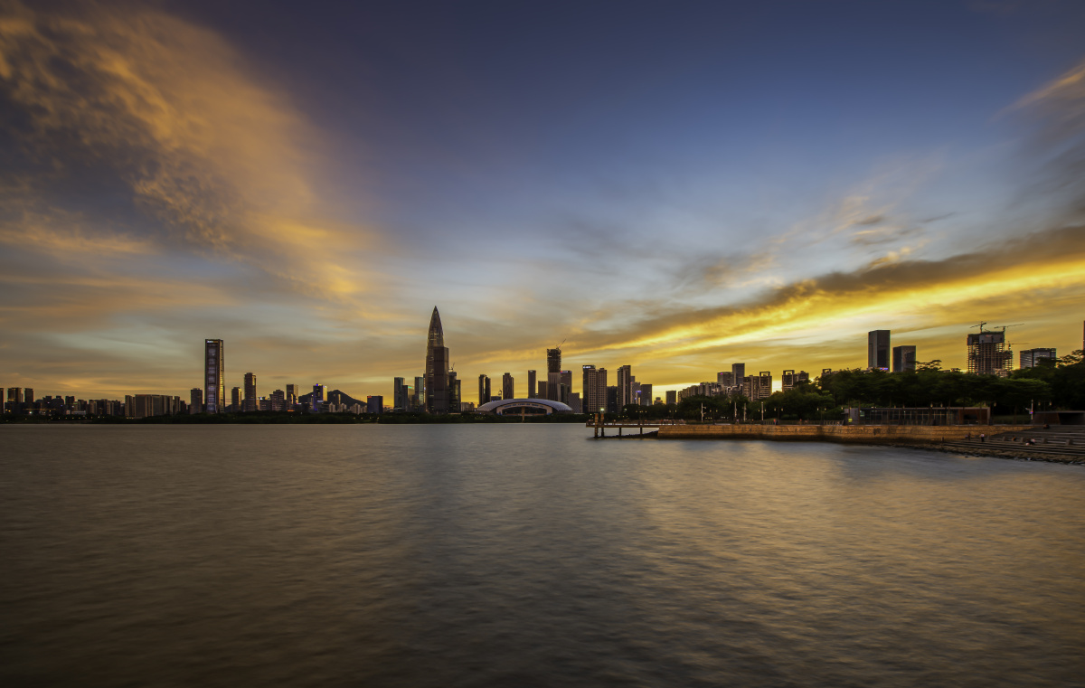 深圳湾北湾鹭港日出