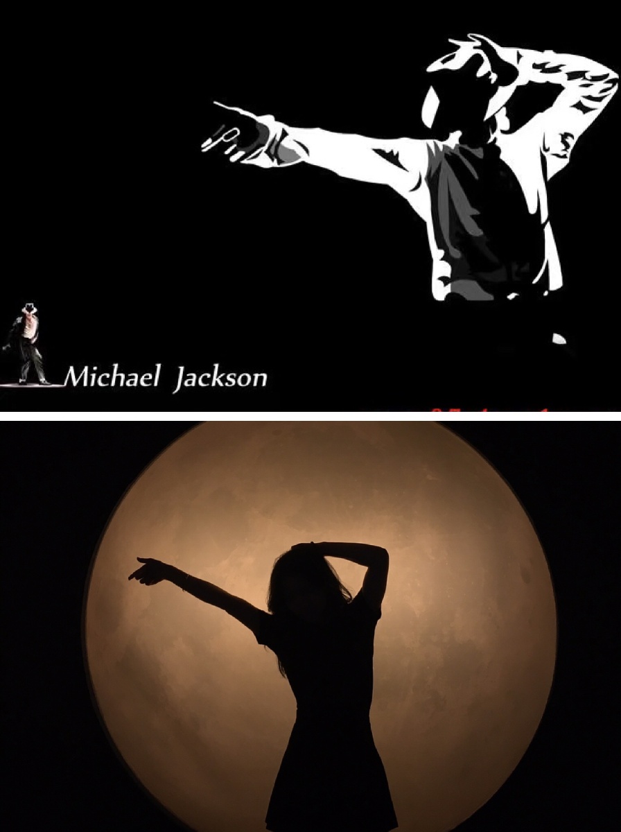 最喜欢的你mj终于拍了一张可以跟你一样的剪影啦