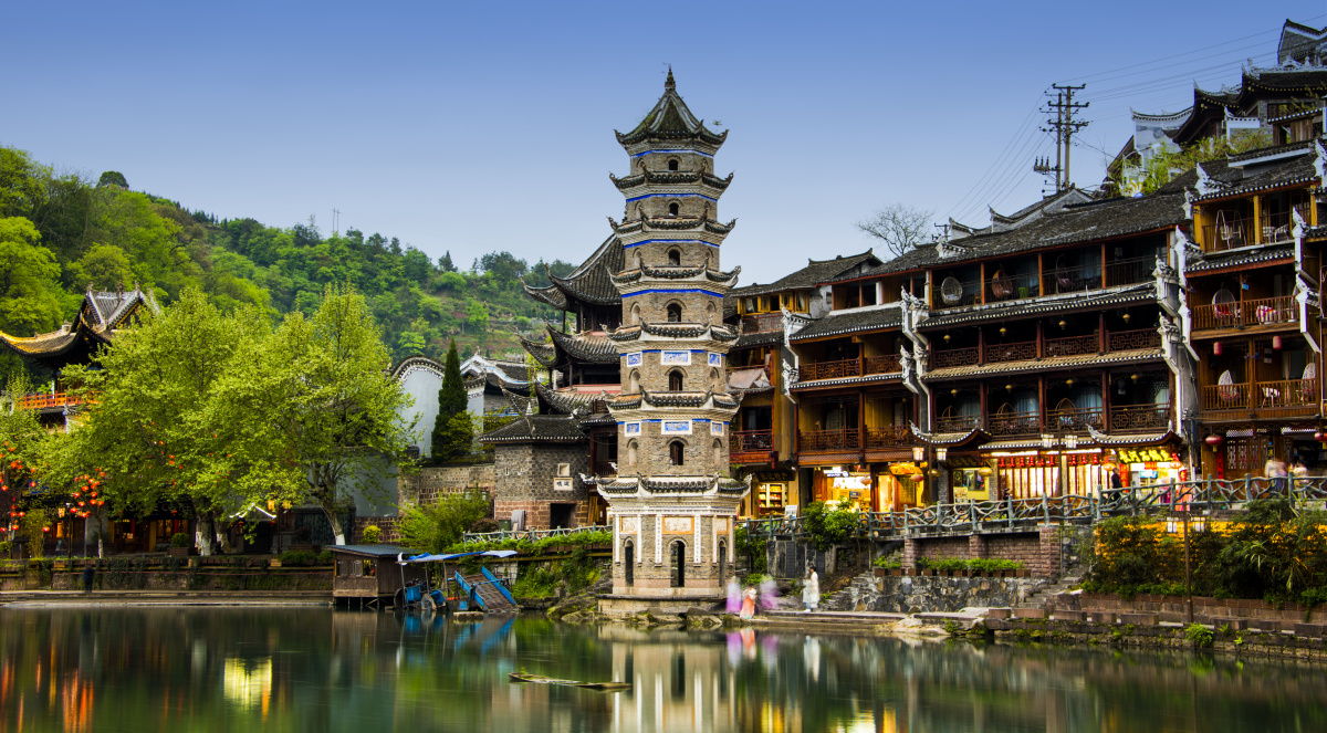 凤凰古城-万名塔