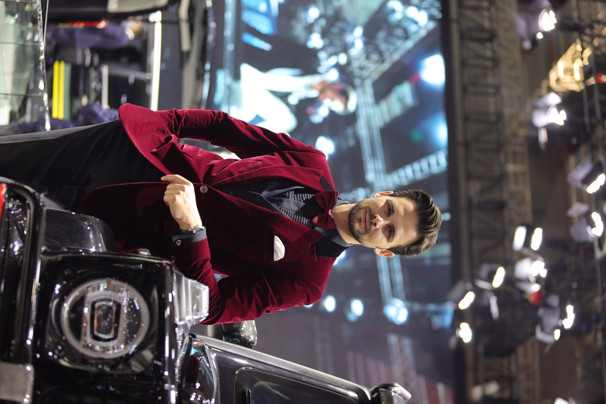 上海车展的男模