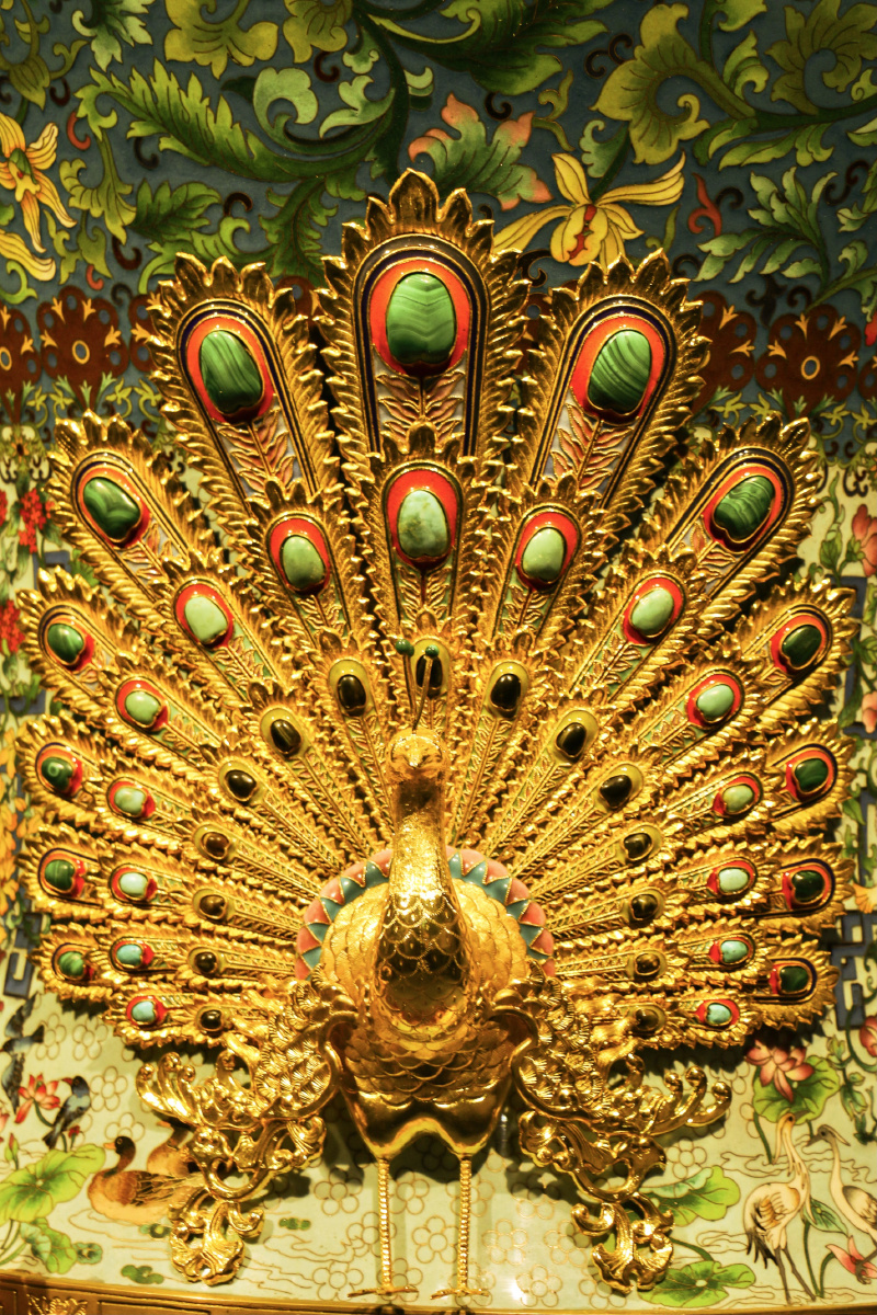 中国传统文化艺术品孔雀开屏