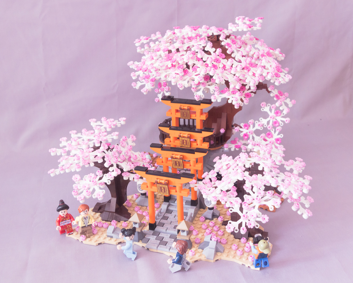 用乐高带你去看看京都美丽的樱花