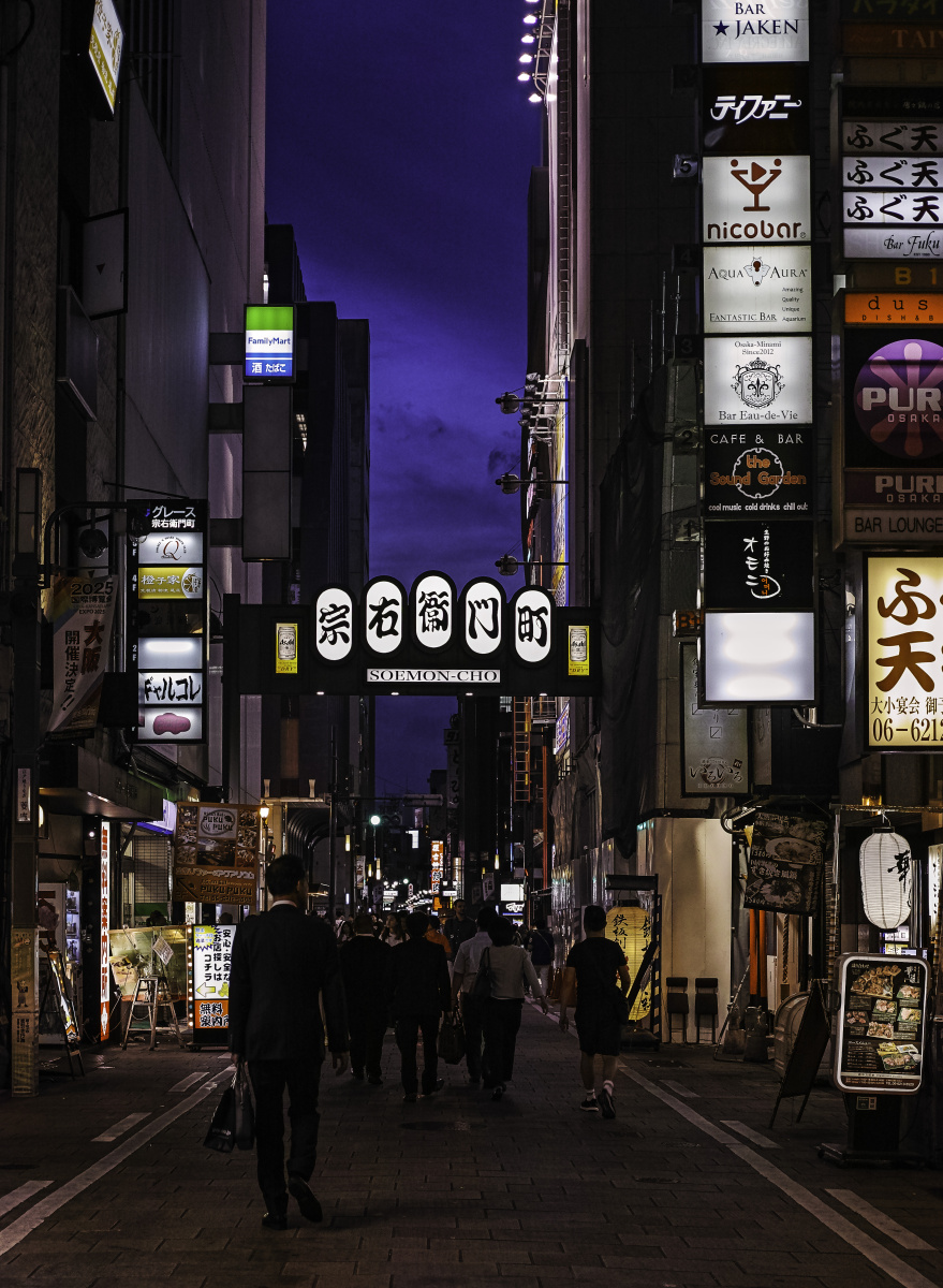 明明是一条很热闹的街道, 却让人品咂出了孤独. 熙熙攘攘地,是人来人