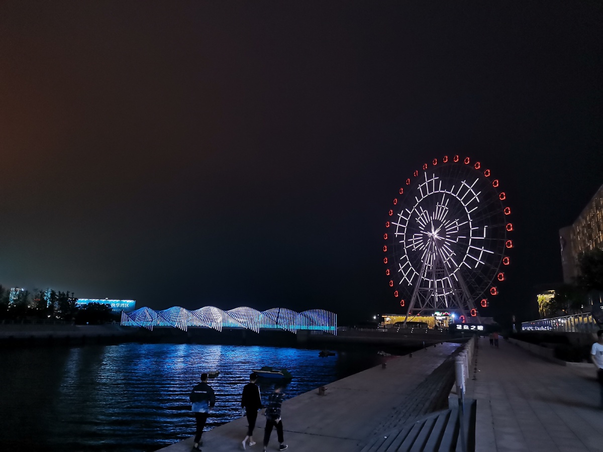 滨海夜景琴岛之眼