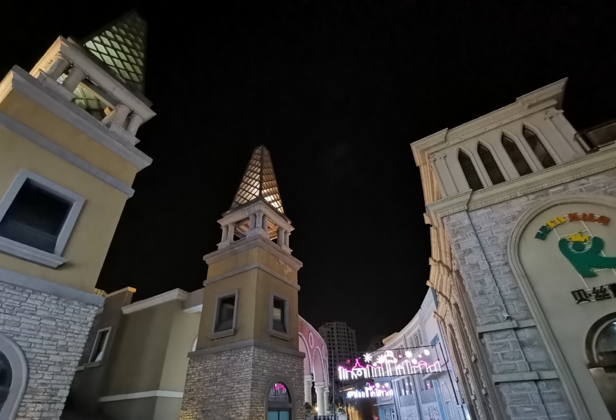 朝阳公园蓝色港湾春风沉醉的晚上