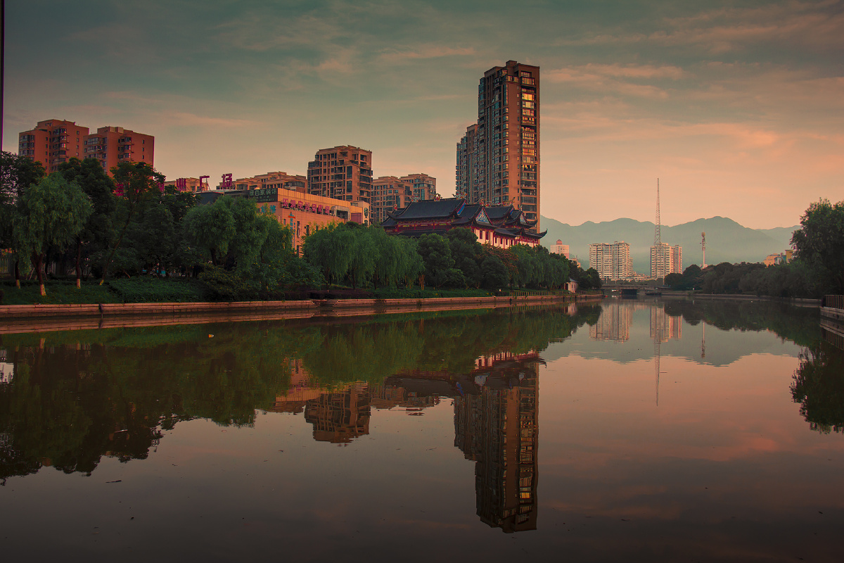 街拍乐清中心公园