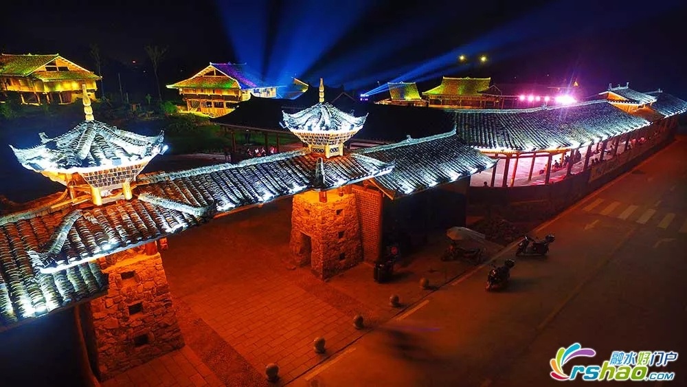 融水"梦呜苗寨"夜景