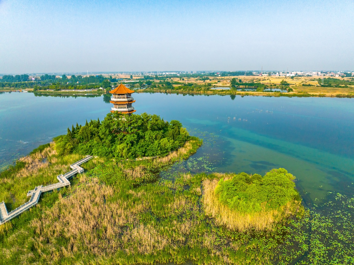 航拍颍州西湖风景 - 创作者155733175228588 - 图虫