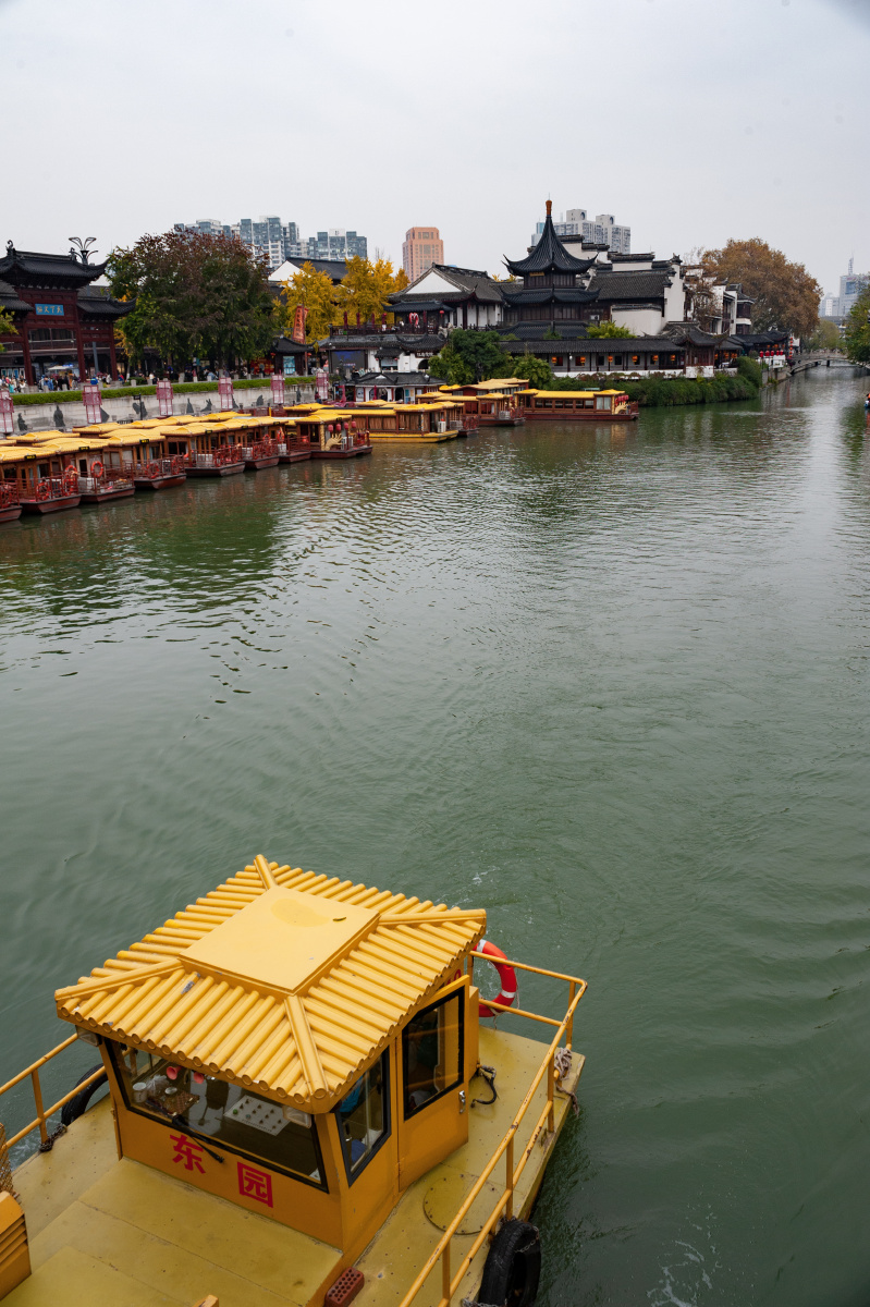 南京夫子庙夕阳下的秦淮河畔最美金陵