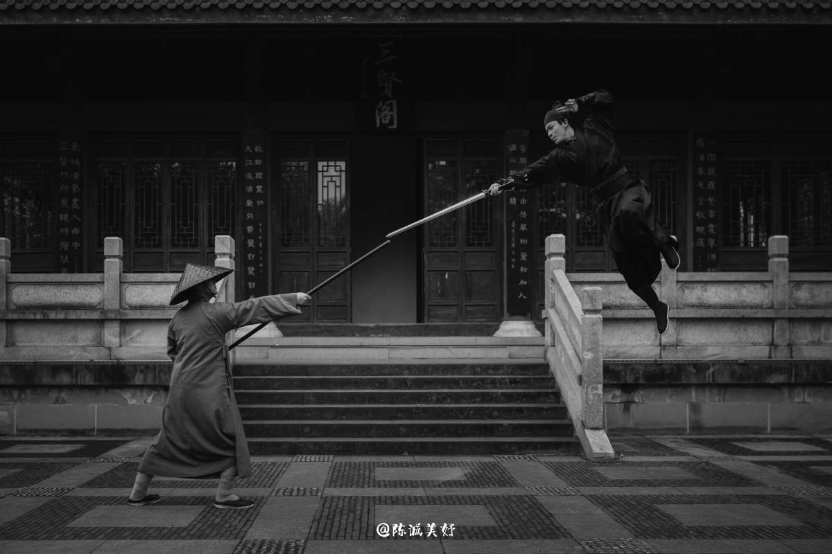 武侠黑白照片系列来了大家喜欢上一套彩色还是这一套黑白