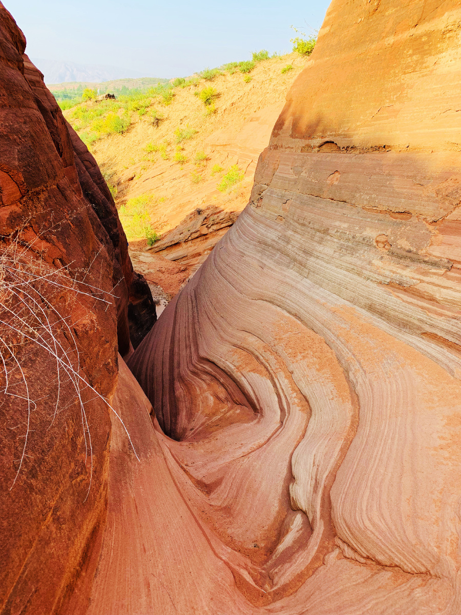 时光年轮波浪谷绝美的红砂岩丹霞地貌