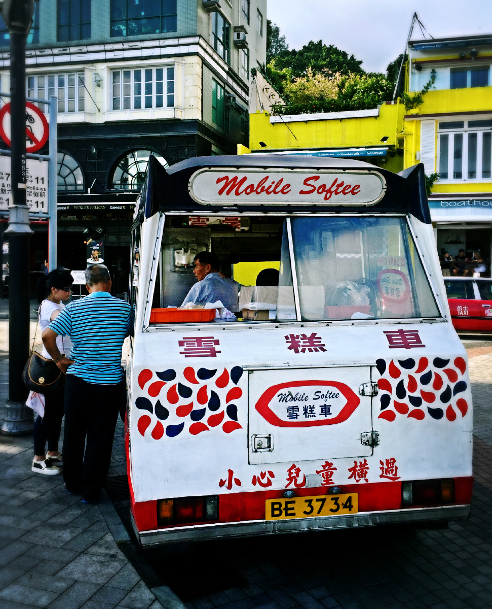 香港赤柱传统的雪糕车