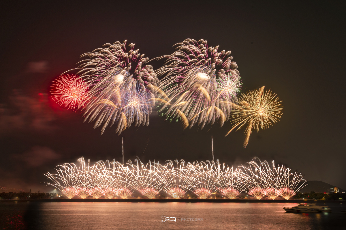 糖果色,甜甜的.长沙橘子洲烟花 - superman和奥特曼 - 图虫