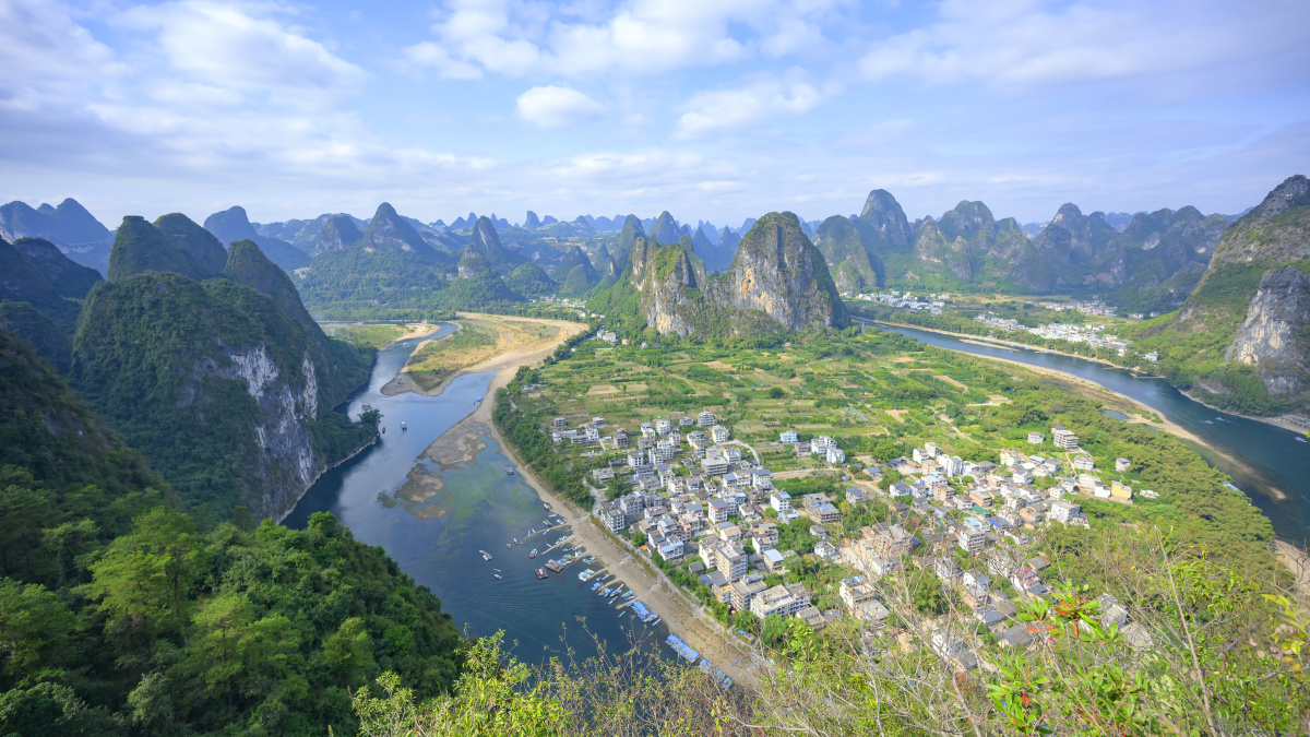 桂林山水甲天下丨兴坪古镇老寨山