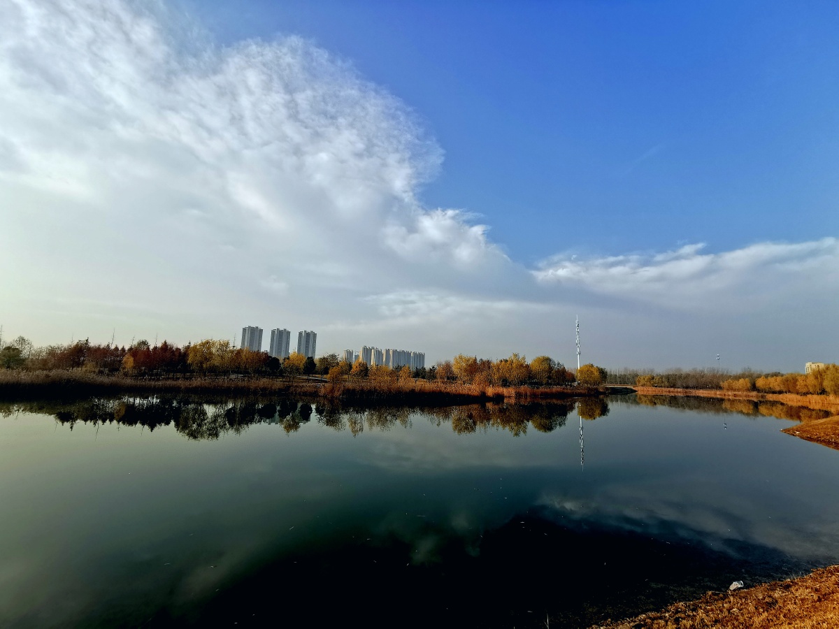 冬日恋歌芙蓉湖悠闲湖畔一钓徒偷得浮生半日闲一池碧水伴神仙