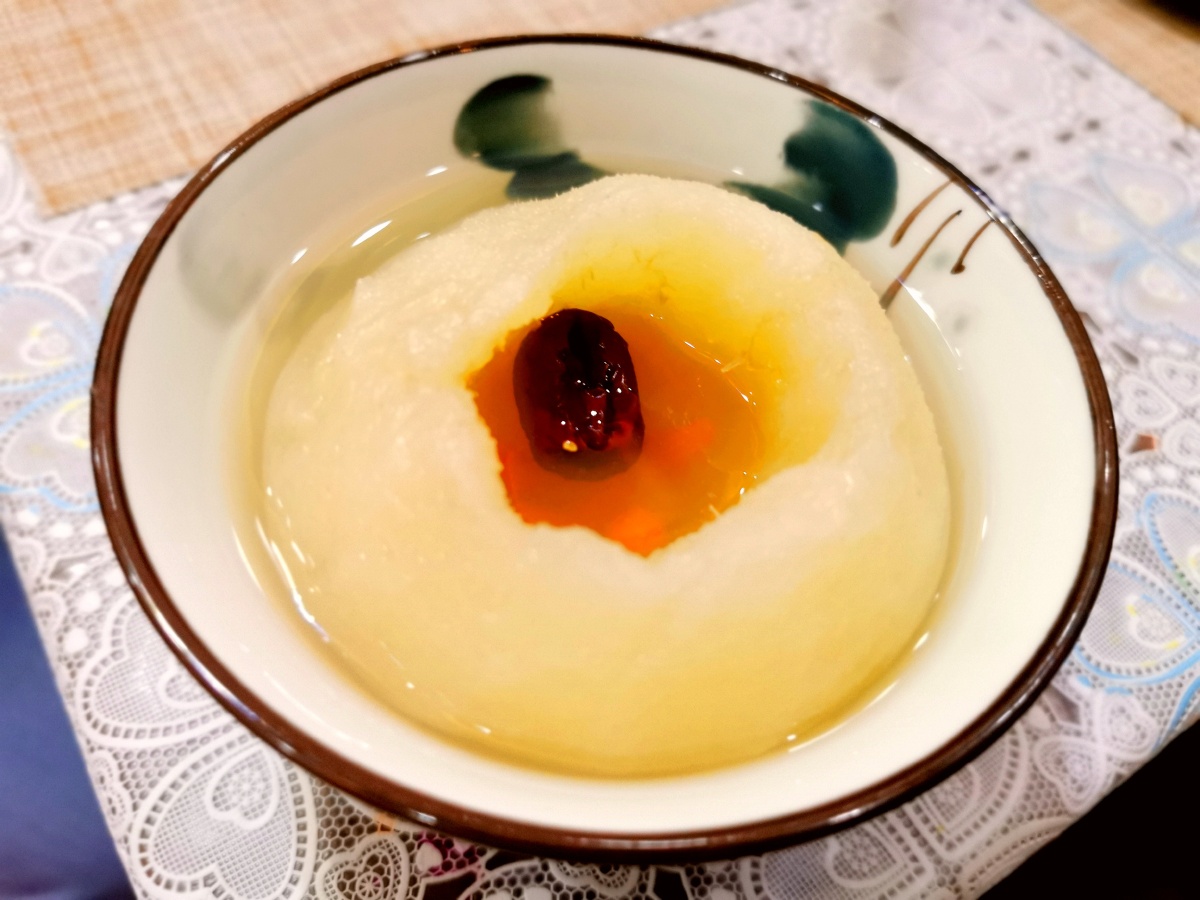 酥梨红枣蜂蜜甜笼屉煨炖素手间润肺止咳又化痰细品慢咽胜神仙