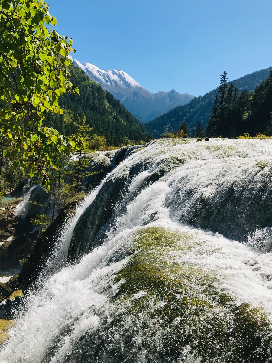 九寨沟珍珠滩瀑布一