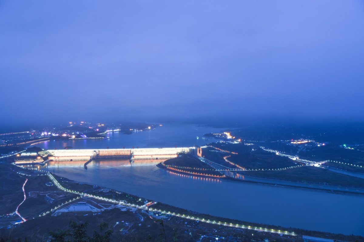 三峡屈原故里夜景