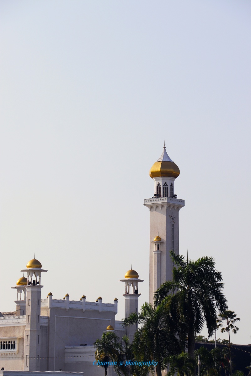 文莱奥玛阿里清真寺一角