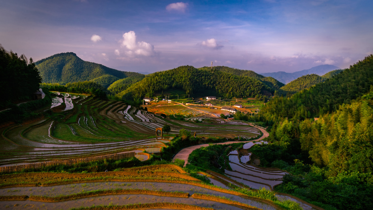 江西崇义县上堡梯田