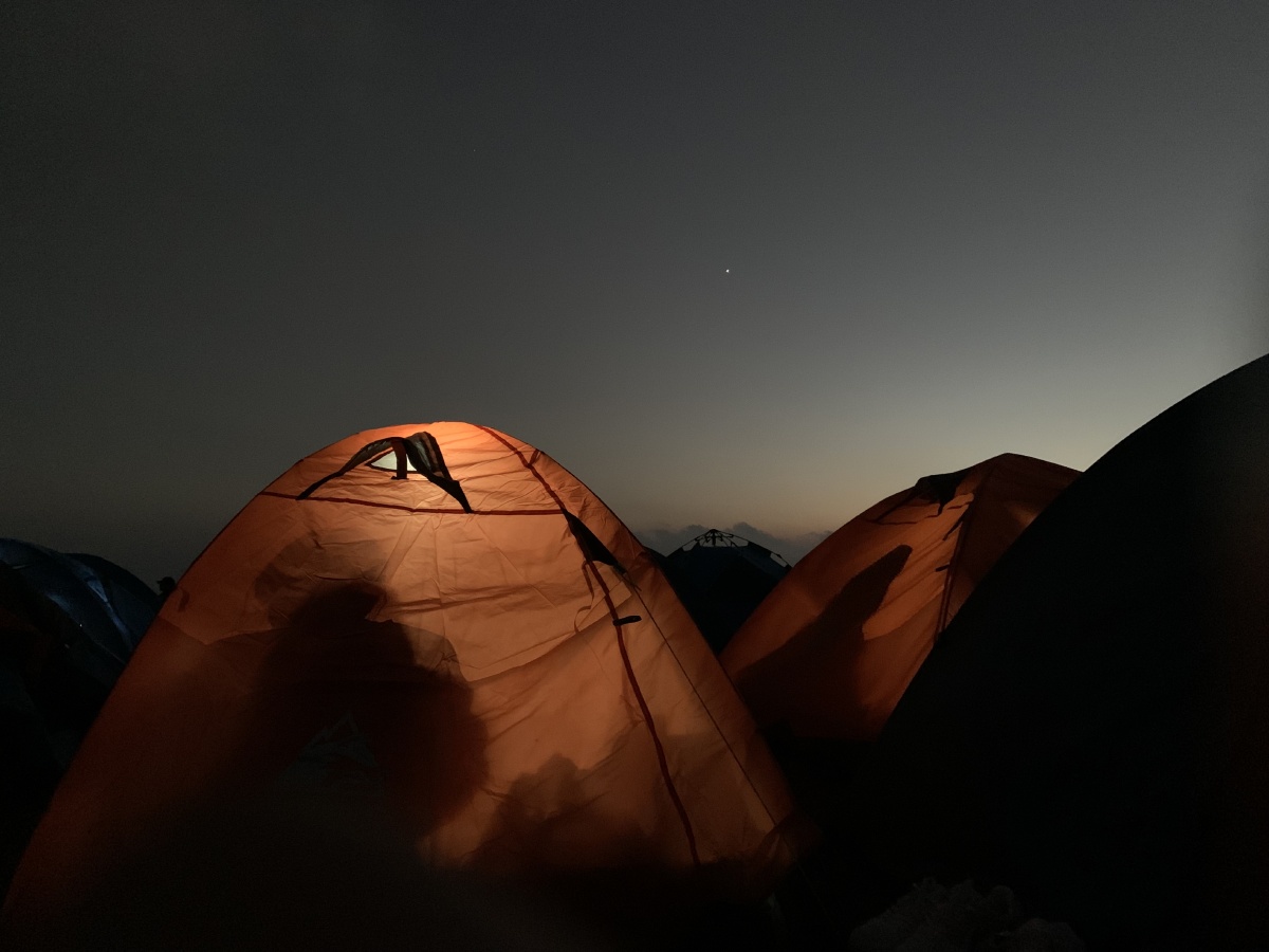 武功山顶的帐篷