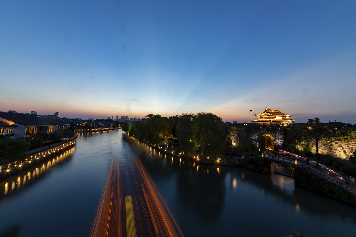苏州盘门夜景